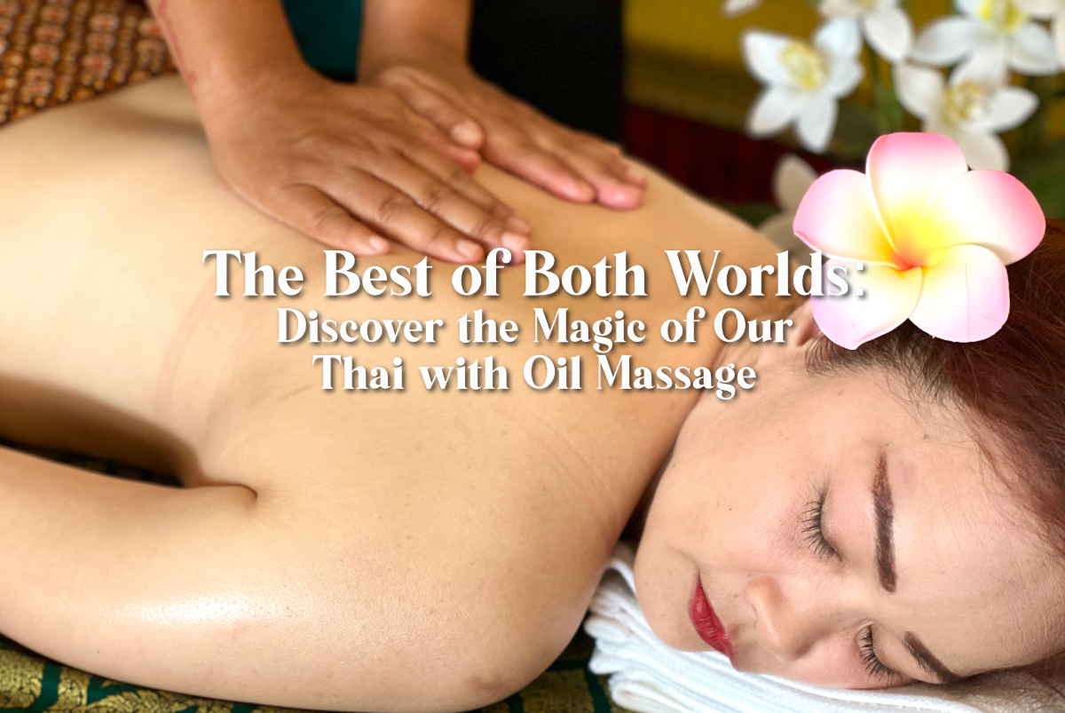 Professional therapist performing Thai with Oil Massage at Magic Hands Health Massage in Mae Nam.